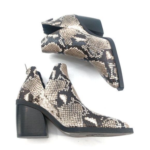 Vince Camuto Python Booties Leather Boots - Picture 1 of 7